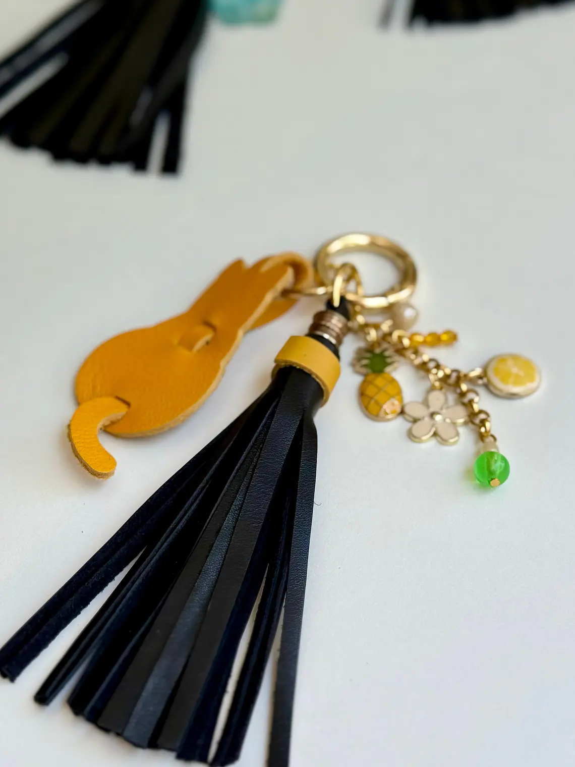 Bag Charm Yellow Cat 3