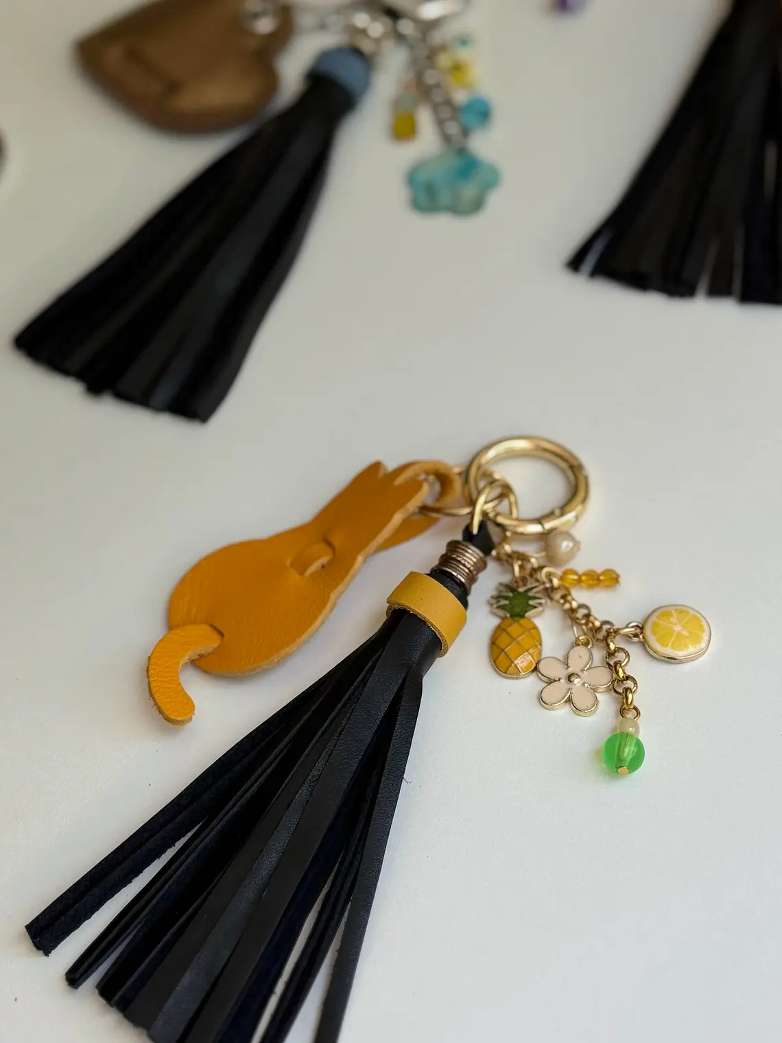 Bag Charm Yellow Cat 1