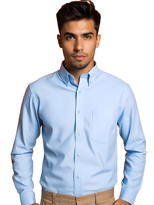 Camisa Oxford Regular con Bolsillo 