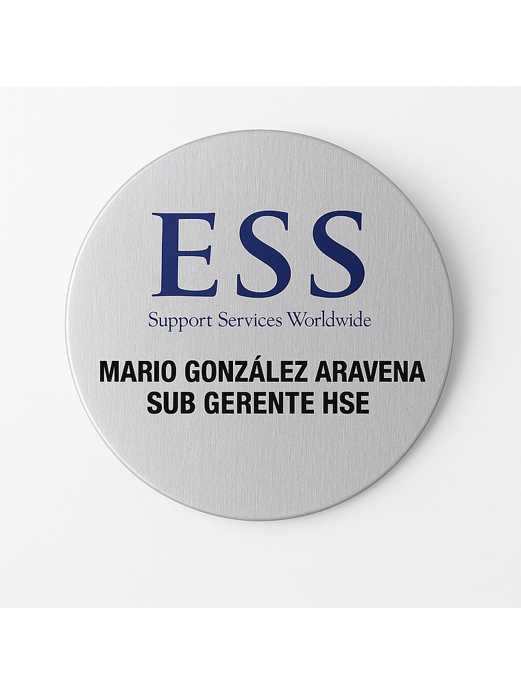 PLACA METÁLICA PARA CASCO 1