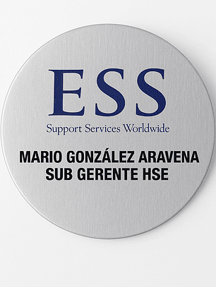 PLACA METÁLICA PARA CASCO