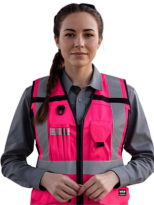 CHALECO N1 ALTA VISIBILIDAD COLORES MUJER 