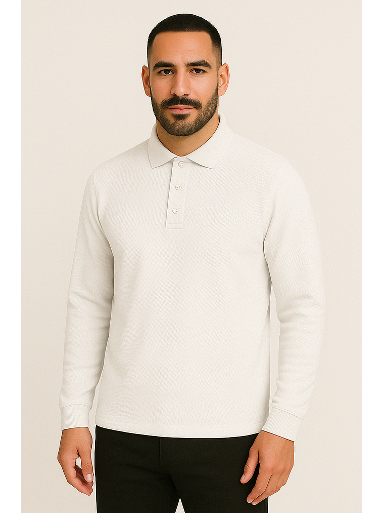 Polera Polo Kupol Manga Larga Hombre OX. 2