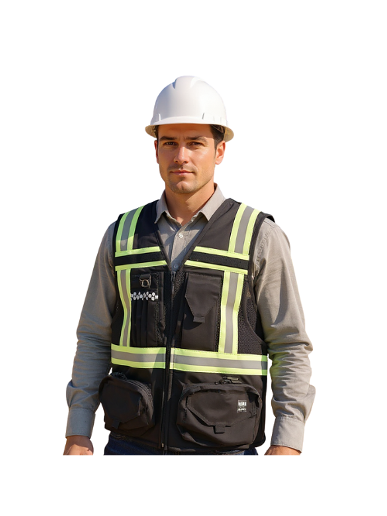 CHALECO ALTA VISIBILIDAD ULTRA NEGRO 1