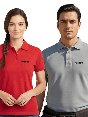 PACK 12 POLERAS PIQUÉ  MANGA CORTA CORPORATIVAS CON LOGO