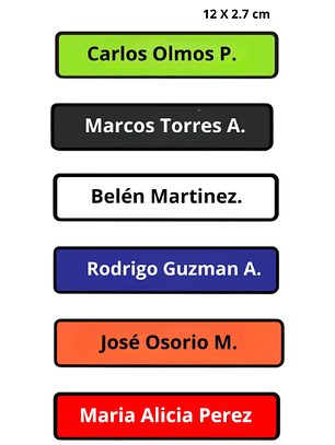 Parche Identificador con Velcro