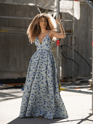 Vestido IVY Borcado Floral