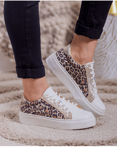 zapatilla leopardo baja 