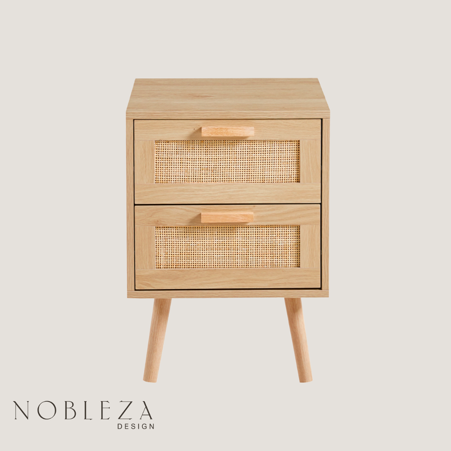 Velador Eames Mesh Doble - Madera Clara 2