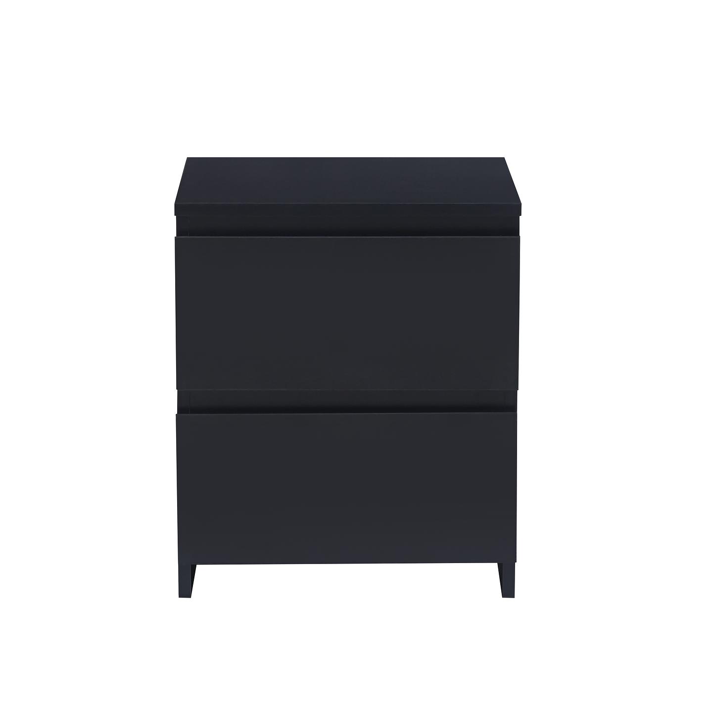 Velador Cajon Doble Minimal Negro 3