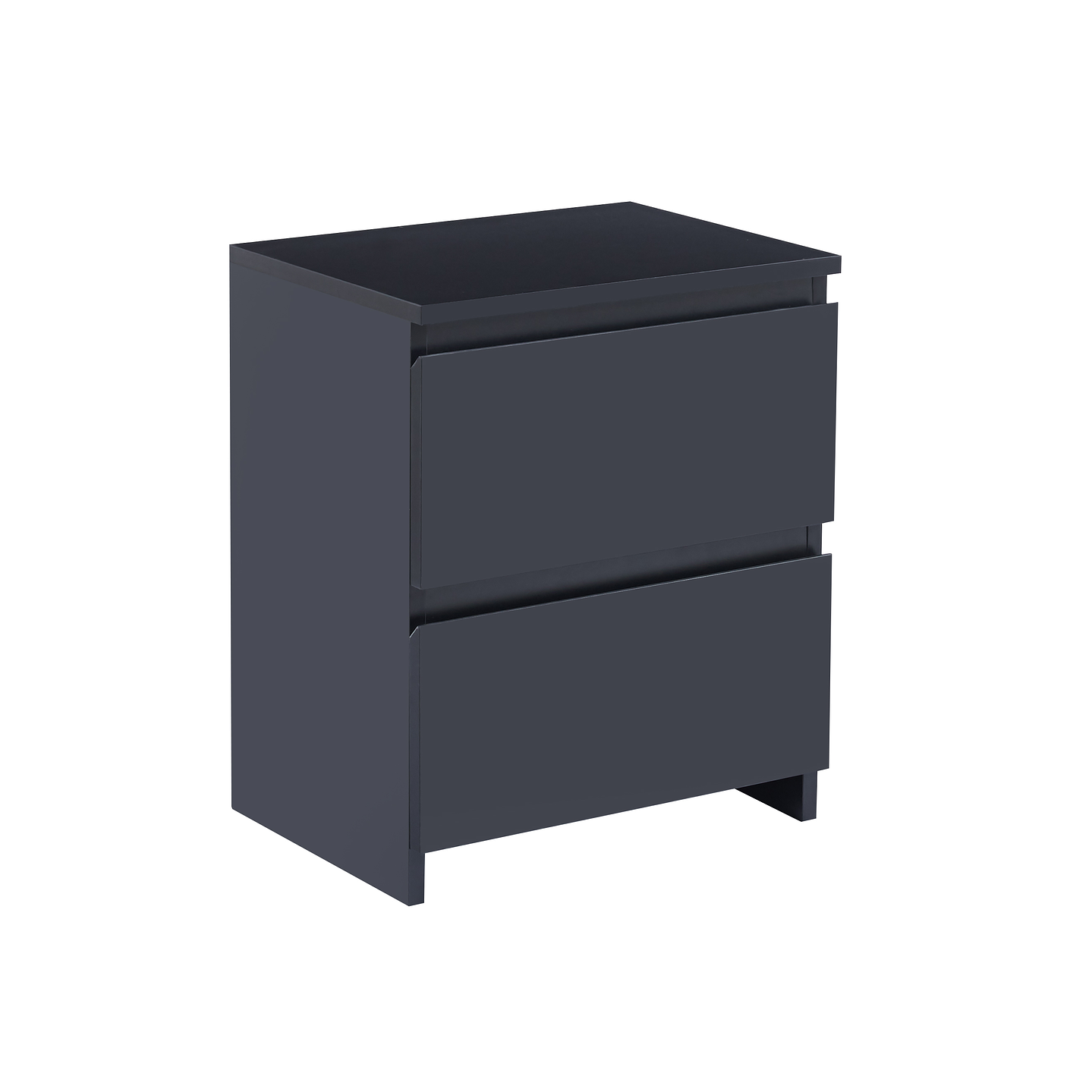 Velador Cajon Doble Minimal Negro 4