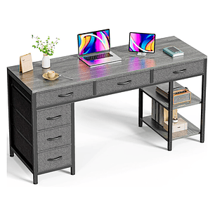 Escritorio Ejecutivo Seis Cajones Tela 