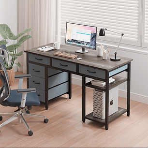 Escritorio Ejecutivo Seis Cajones Tela 