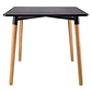 Mesa Cuadrada de Comedor Eames 80x80cm - Negra - Miniatura 2