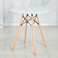 Mesa de Comedor Eames 80cm redonda Blanca - Miniatura 2