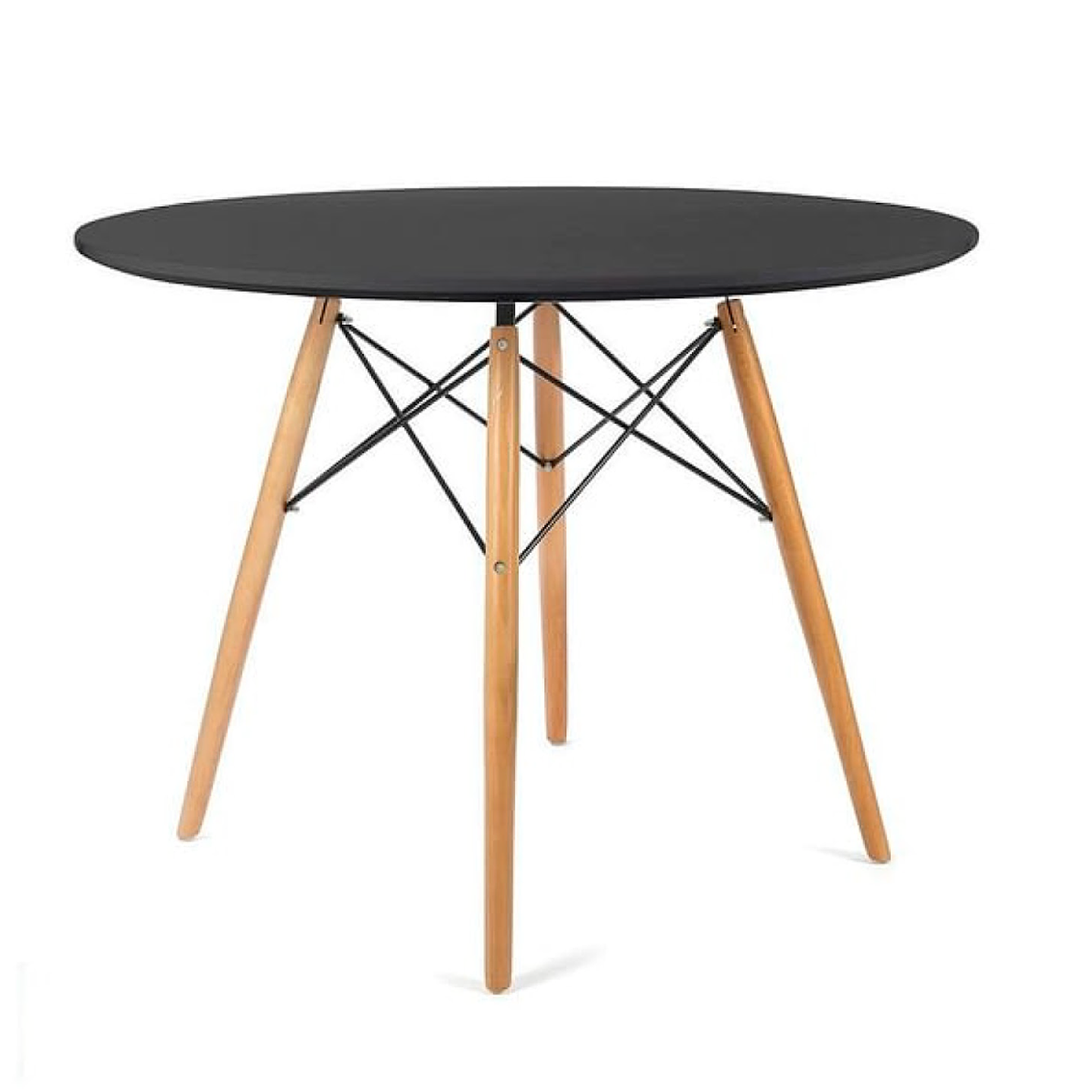 Mesa Eames 80cm redonda Negra 2