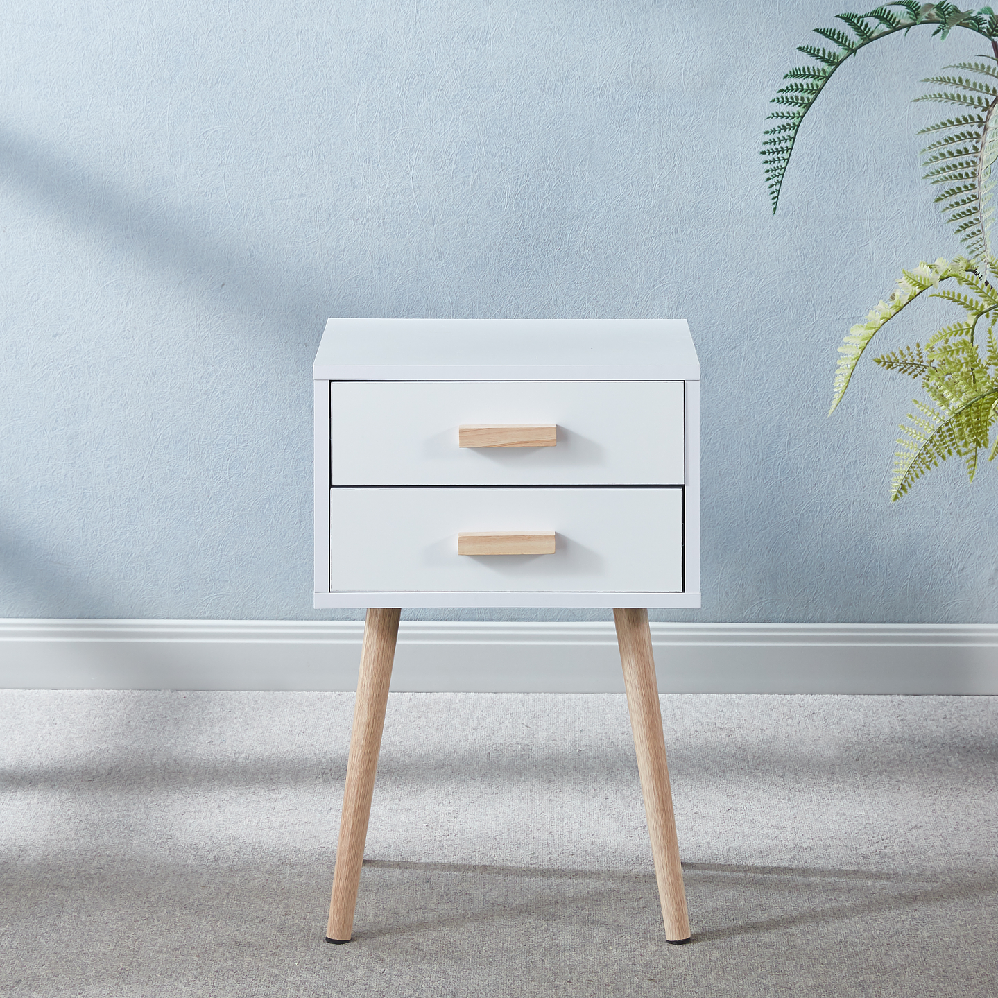 Velador Eames Doble Blanco 1