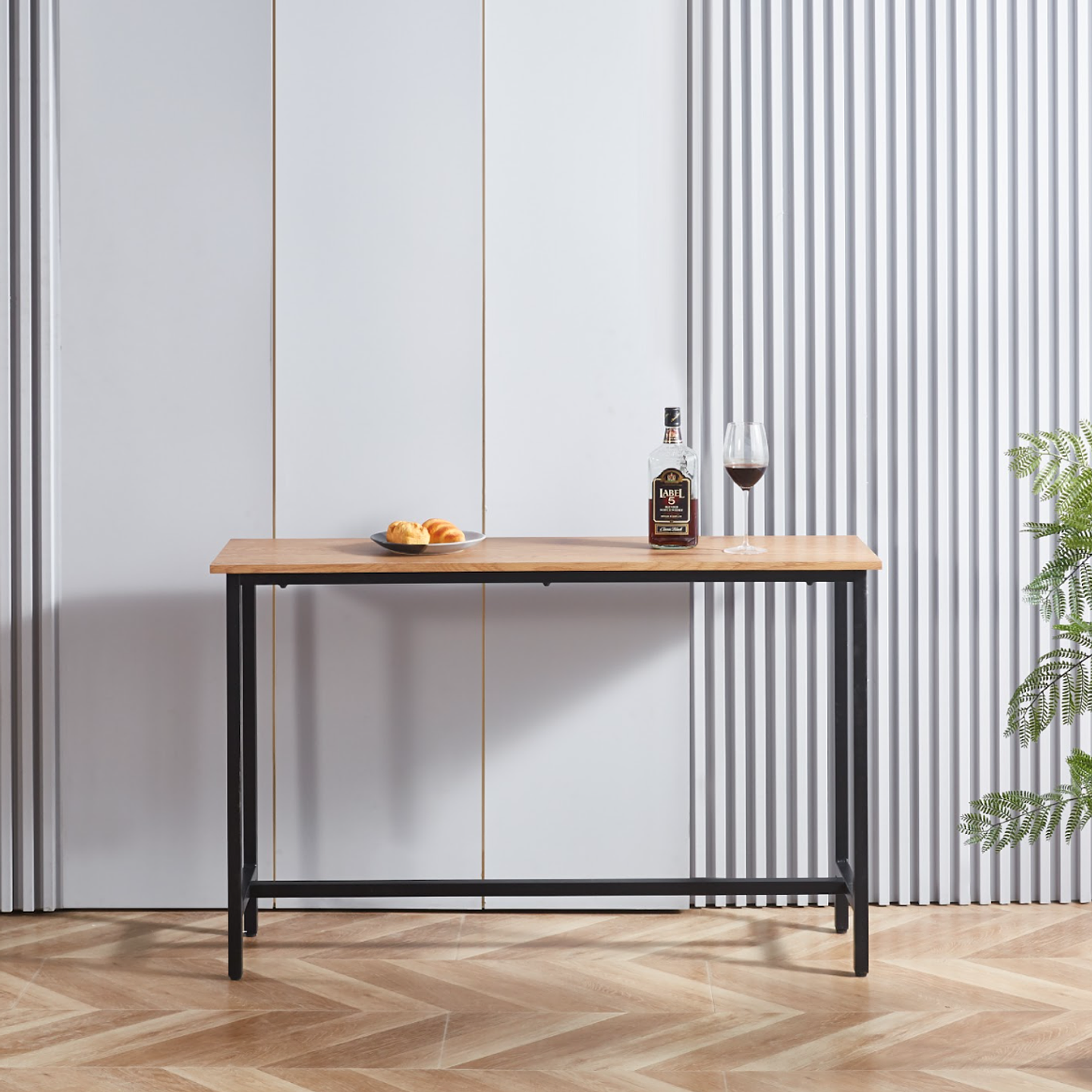 Mesa de Arrimo Rustik Madera Clara 1