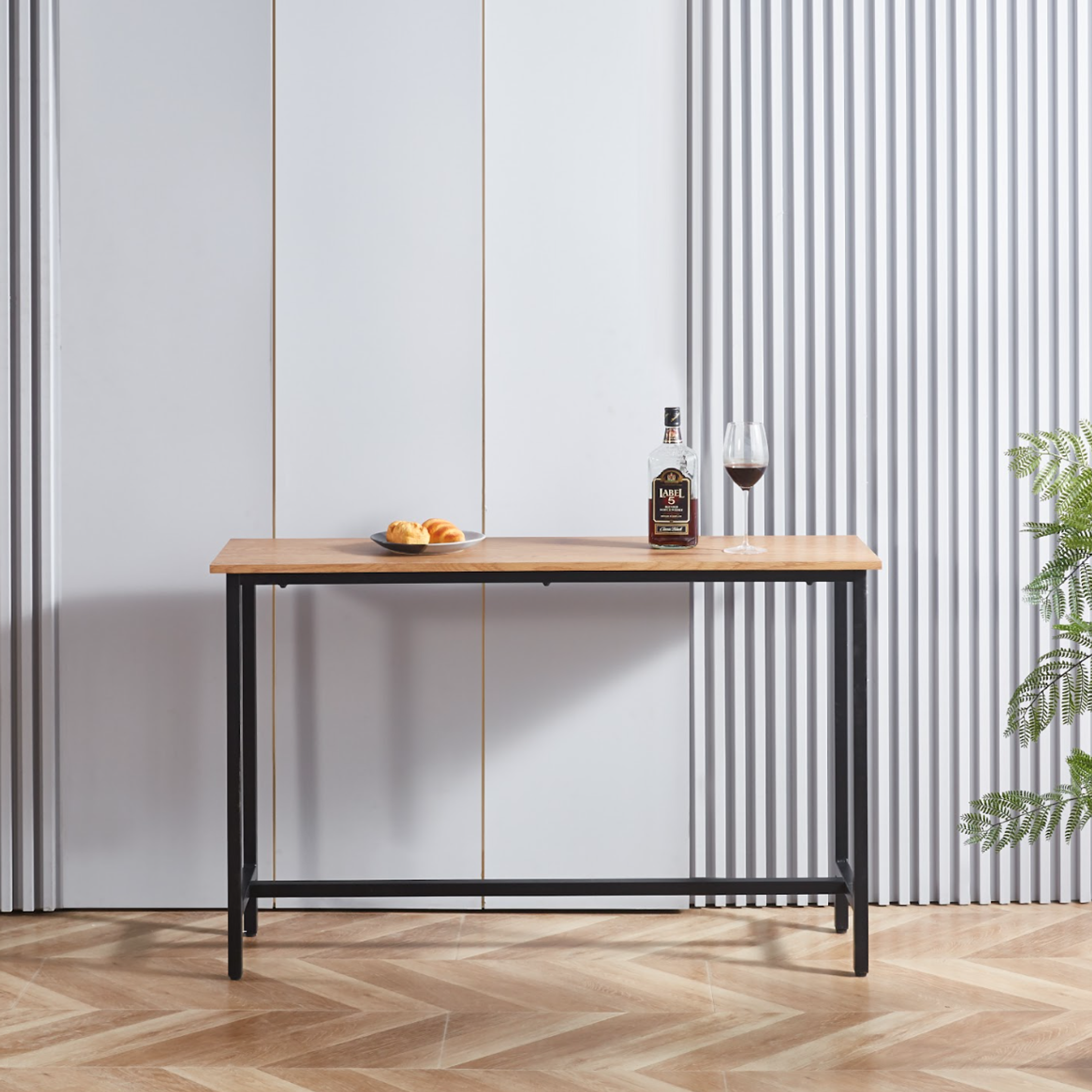 Mesa de Arrimo Rustik Madera Clara 1