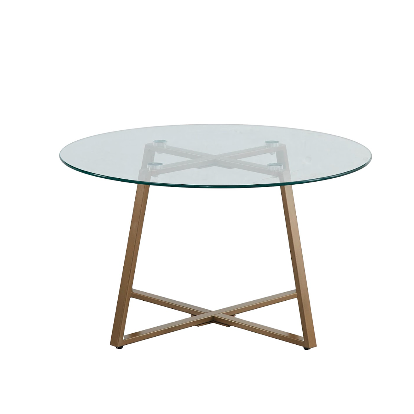 Mesa de Centro de Vidrio y Metal 80cm 2