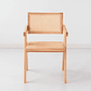 Silla Sitial Butaca Chandigarh Madera Rattan Natural - Miniatura 2