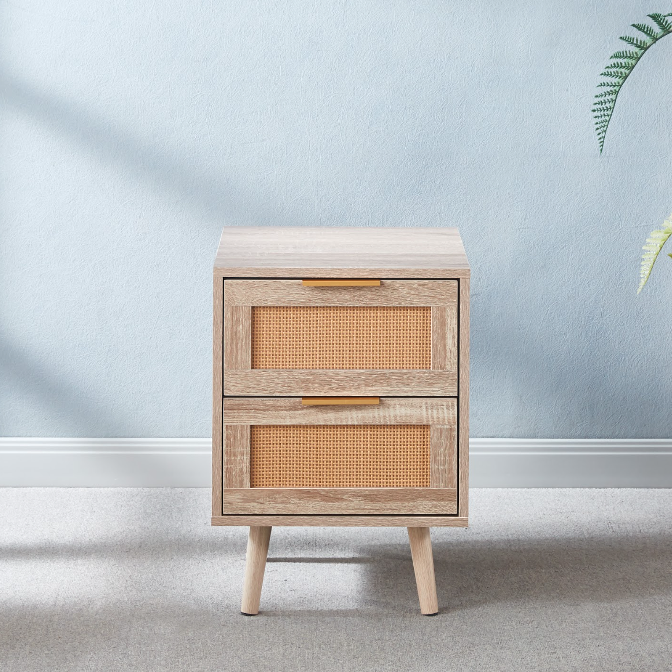 Velador Eames Mesh Doble Madera Oscura 1