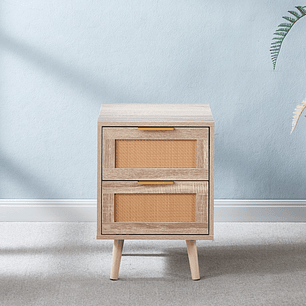 Velador Eames Mesh Doble Madera Oscura