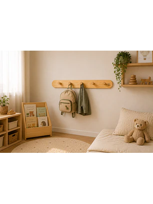 Perchero Montessori de Pared