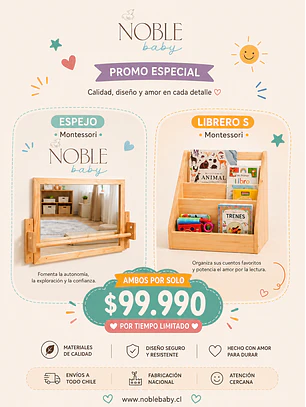 Librero + Espejo Montessori