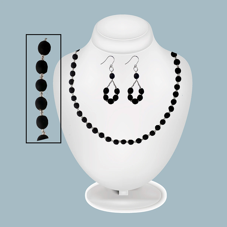 Collar y Aretes Encanto de Achira 4