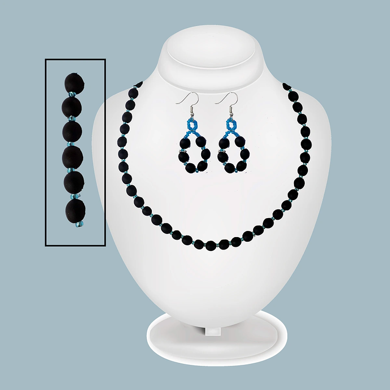 Collar y Aretes Encanto de Achira 6