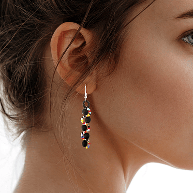  Aretes de Mostacillas Arcoíris