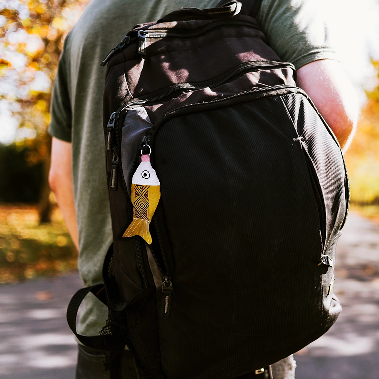 Llavero Artesanal Pescadito de la Selva 3