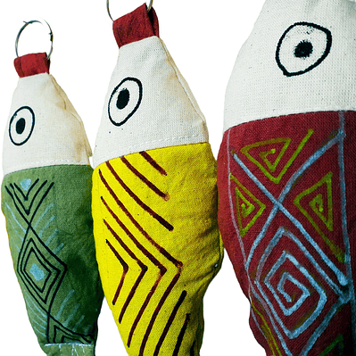 Llavero Artesanal Pescadito de la Selva