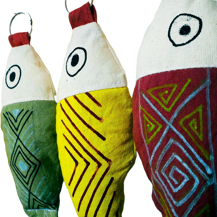 Llavero Artesanal Pescadito de la Selva 1