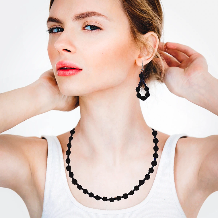 Collar y Aretes Encanto de Achira 7