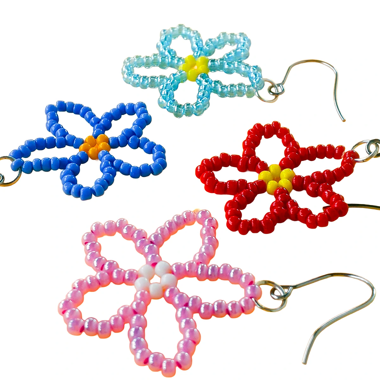 Aretes Fantasía de Flores 1