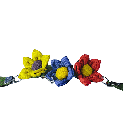 Aretes de Tela Flores del Amazonas