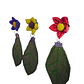 Aretes de Tela Flores del Amazonas - Miniatura 4