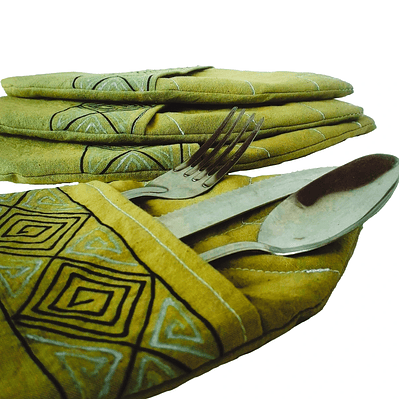 Posa Cubiertos Hoja Elegante