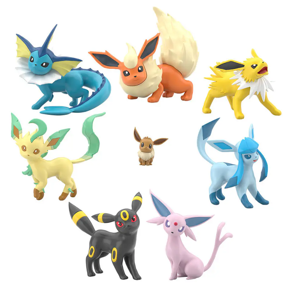 Figuras Eevee Evolución Set Pokémon Scale World - Paldea  1