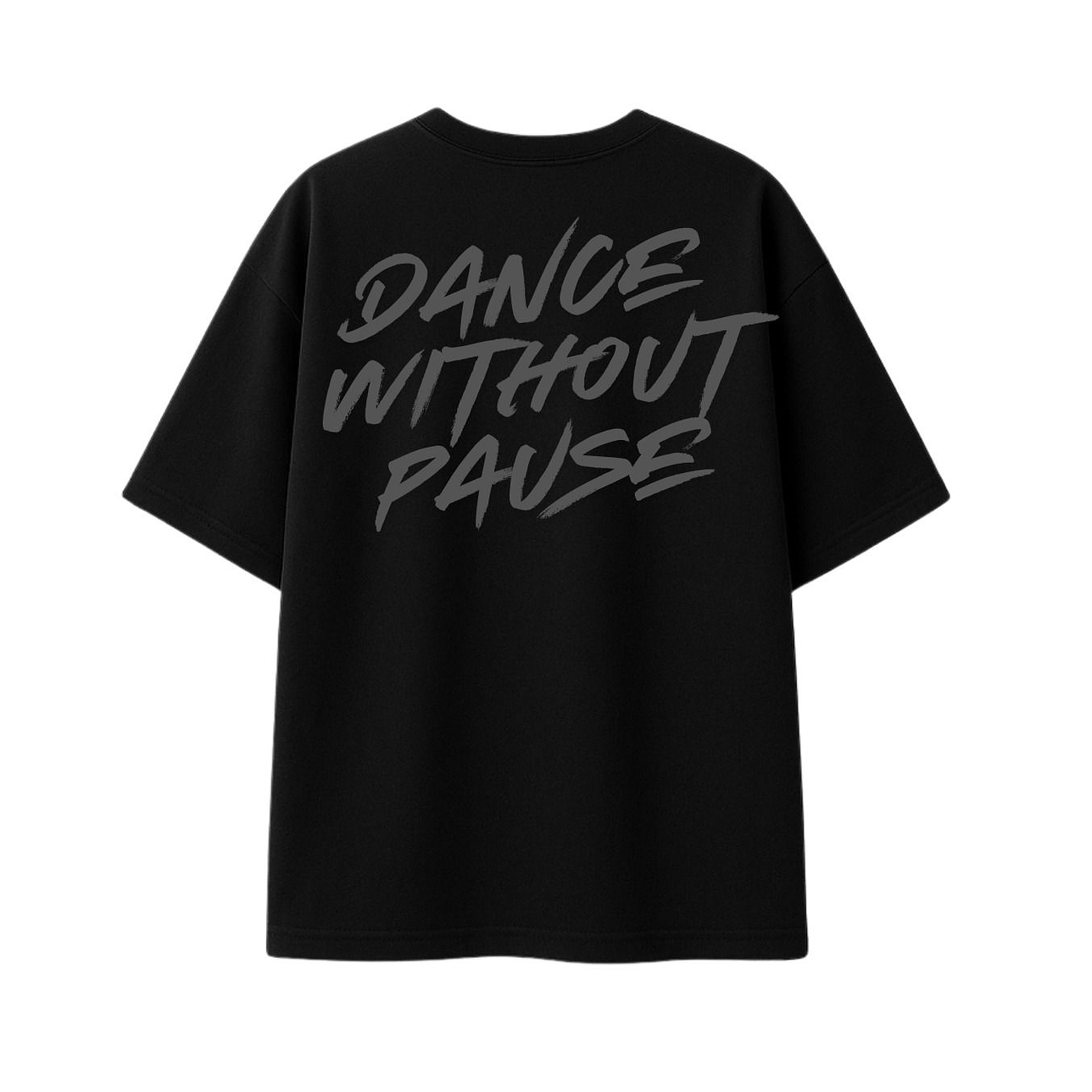 Polera Oversize Dance Without Pause Negra 2