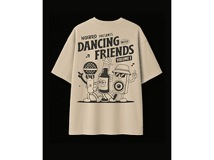 Polera Oversize Dancing With Friends Beige