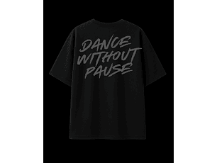 Polera Oversize Dance Without Pause Negra