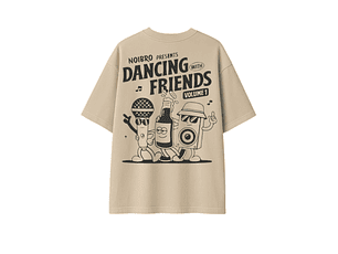 Polera Oversize Dancing With Friends Beige