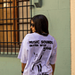 Polera Overzise Music Sounds Better With You Blanca - Miniatura 5