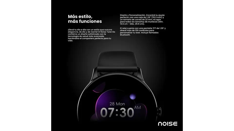Reloj Inteligente Twist Go Black 7