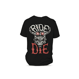 T-Shirt Preta "Ride or Die"