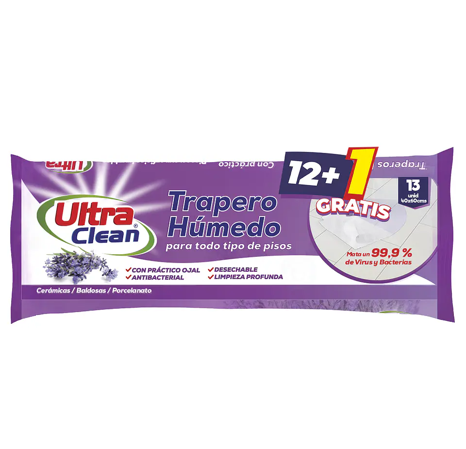 Trapero Humedo para Pisos 40x60 Aroma Lavanda 1