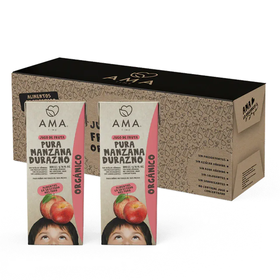 Jugo Tetra sabor Manzana Durazno 2